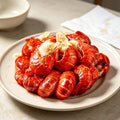 Boiled Crawfish Clusters Ready To Eat