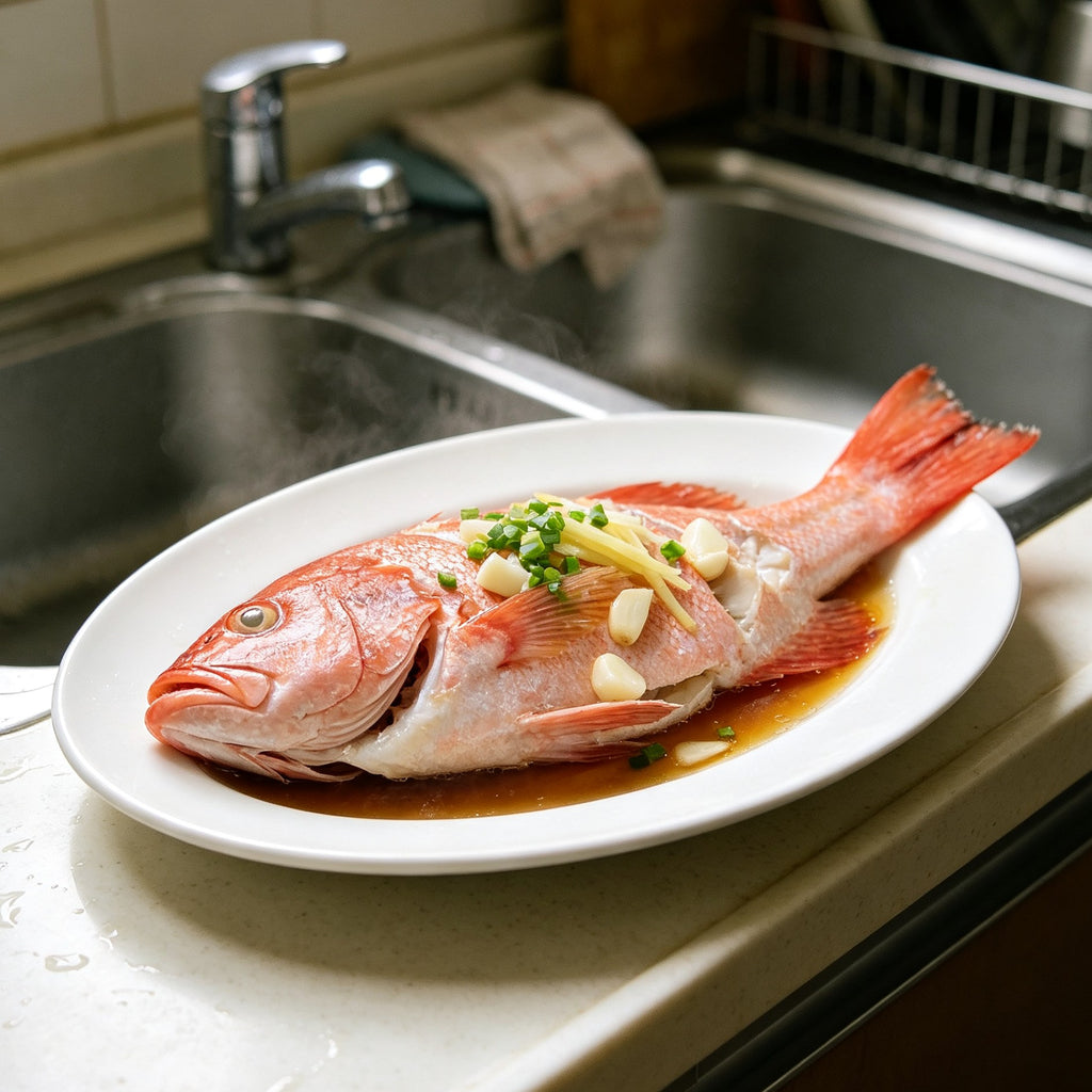 Steamed Whole Red Snapper Fresh Seafood